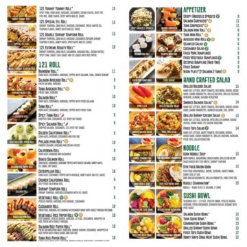 Kitchen 121 Menu KITCHEN 121   121 Menu2 360x360 